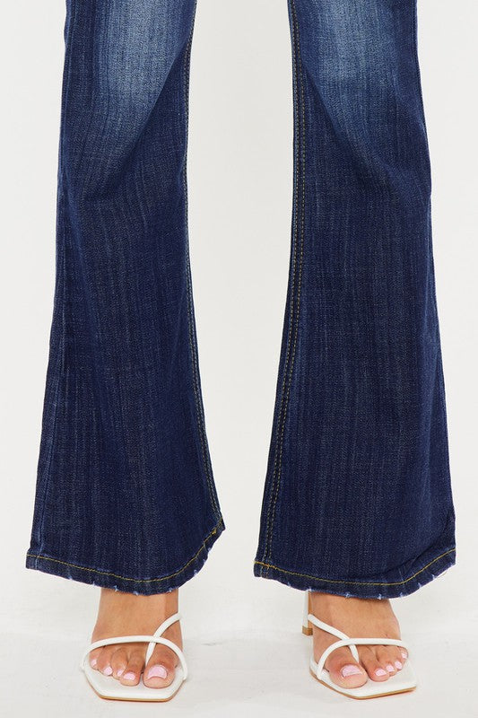 KanCan Mid Rise Flare Jeans - KC6102LOH