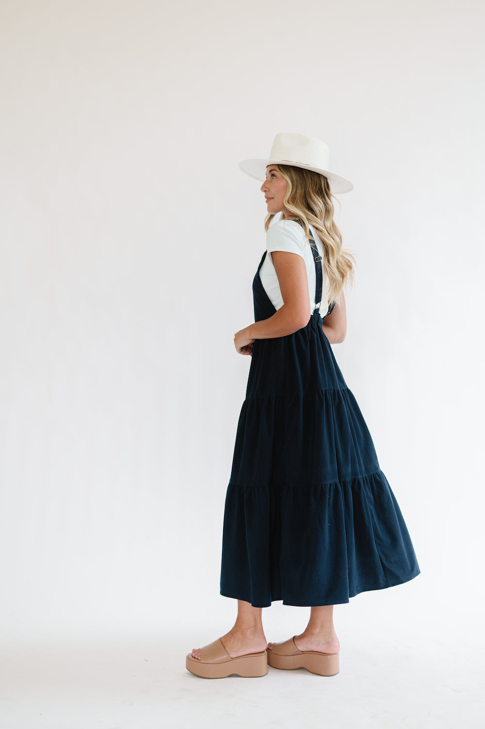 Shay Overall Navy Blue Maxi Dress