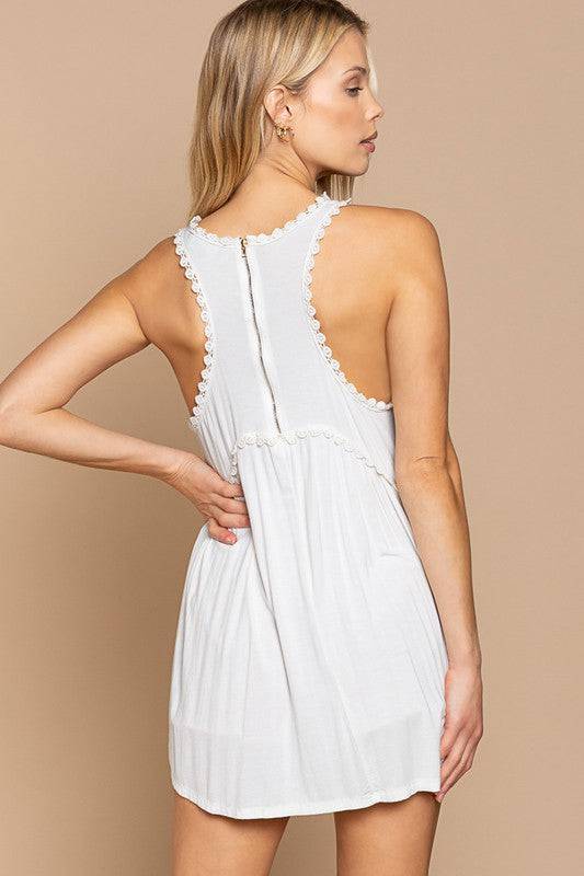 POL Sweet and Simple Babydoll Knit Tank Top - Clothing - Market Street Boutique