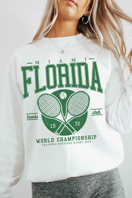 MIAMI FLORIDA TENNIS CLUB Graphic Sweatshirt