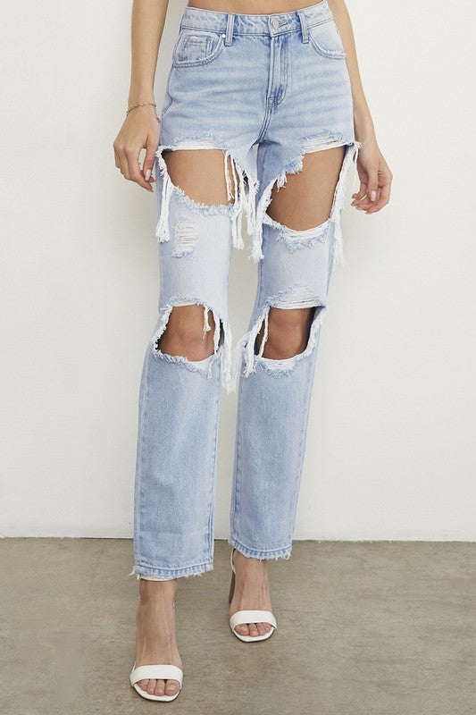 HIGH RISE BAGGY JEANS