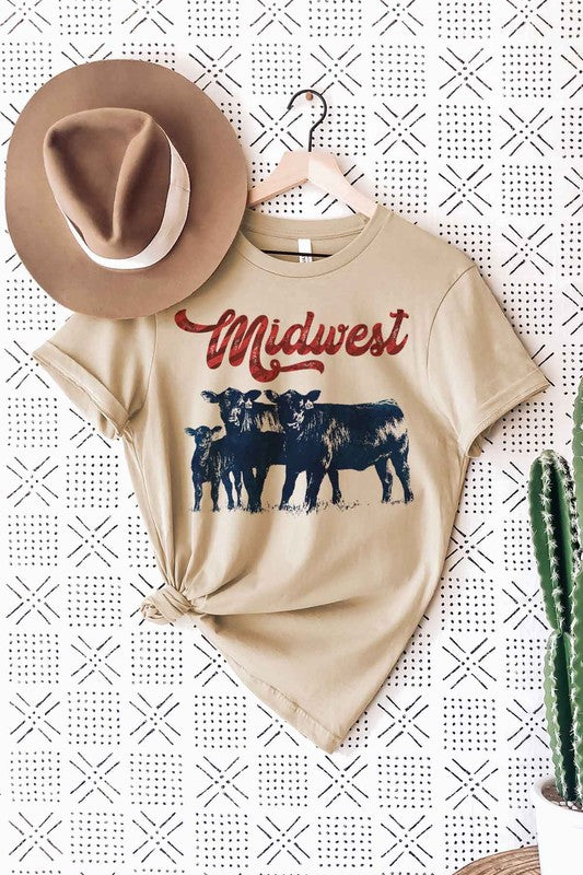 MIDWEST CATTLE GRAPHIC T-SHIRT