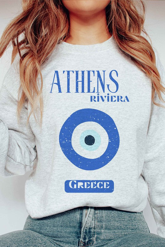 ATHENS RIVIERA GREECE GRAPHIC SWEATSHIRT