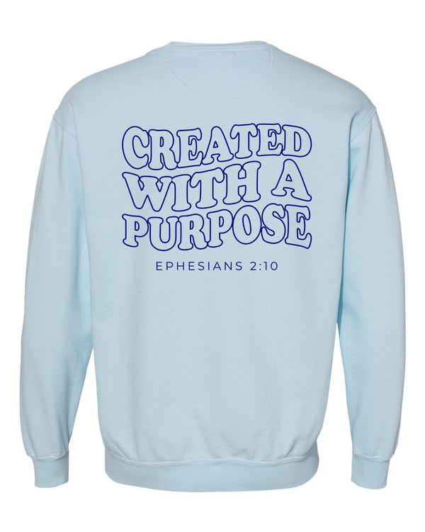 Created With Purpose Comfort Color Sweatshirt