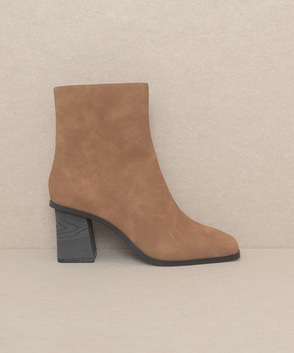 Olivia Moon - Square Toe Ankle Boots