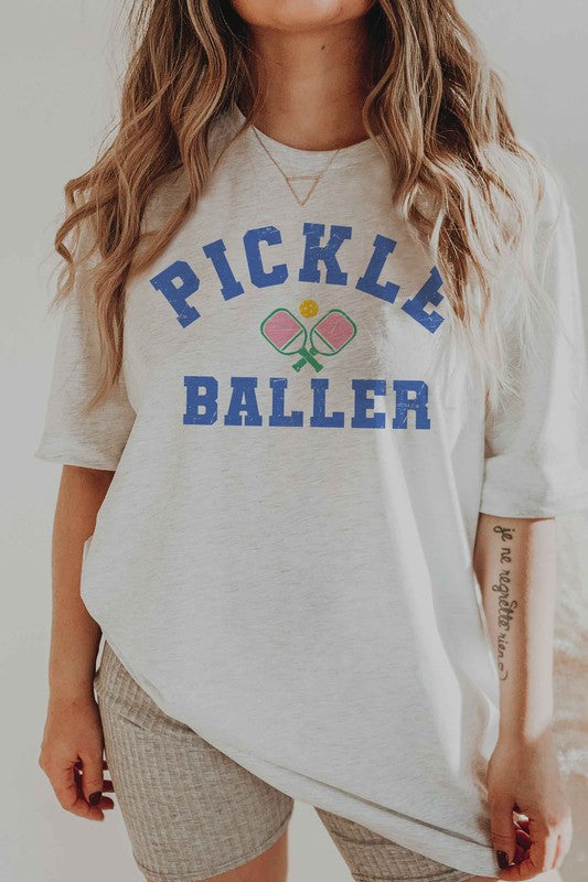 PICKLE BALLER GRAPHIC TEE