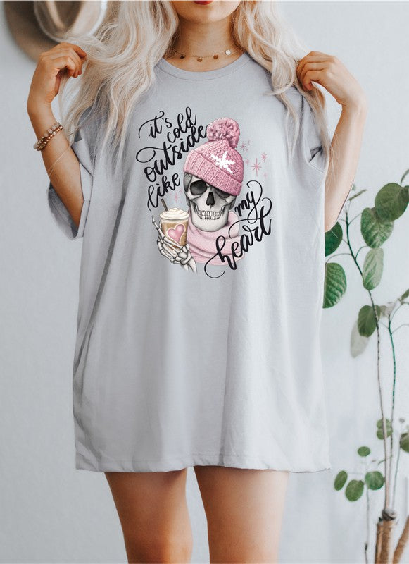 It's Cold Outside Like My Heart Graphic Tee