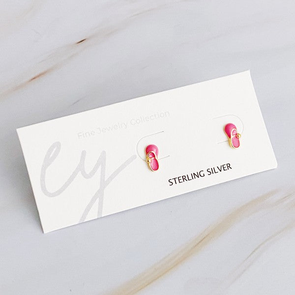 Tiny Shape Tiny Stud Sterling Silver Earrings