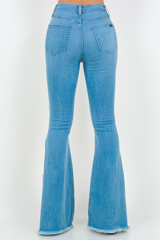 Rodeo Bell Bottom Jean in Light Denim