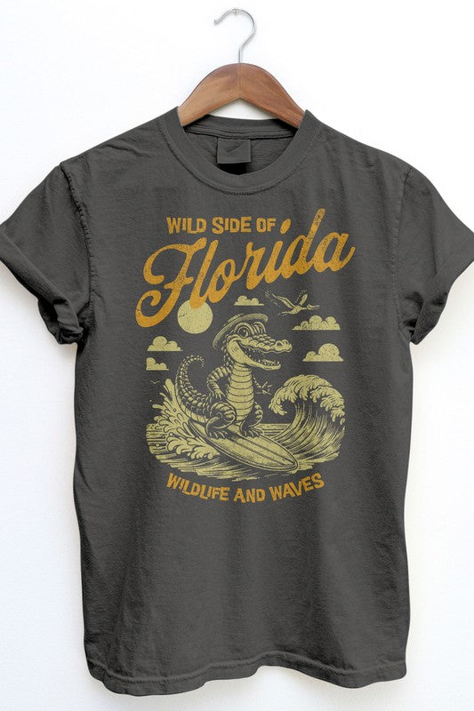 Florida's Wild Side, Retro Vintage Garment Dye Tee