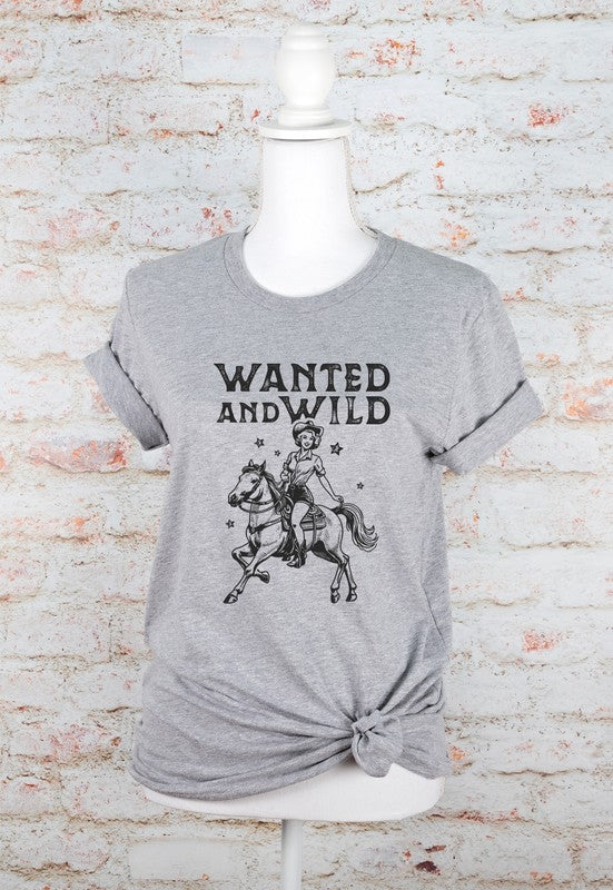 Wanted and Wild Cowgirl Graphic Tee