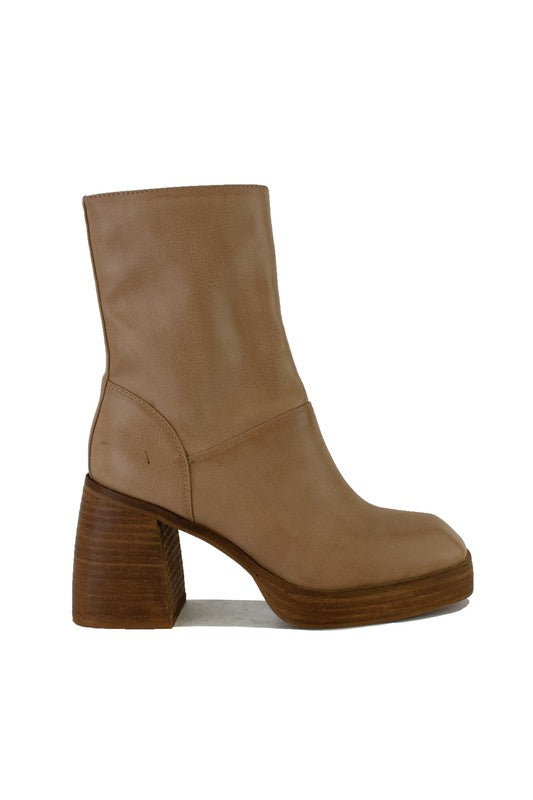 FOSTER CHUNKY HEEL BOOTS