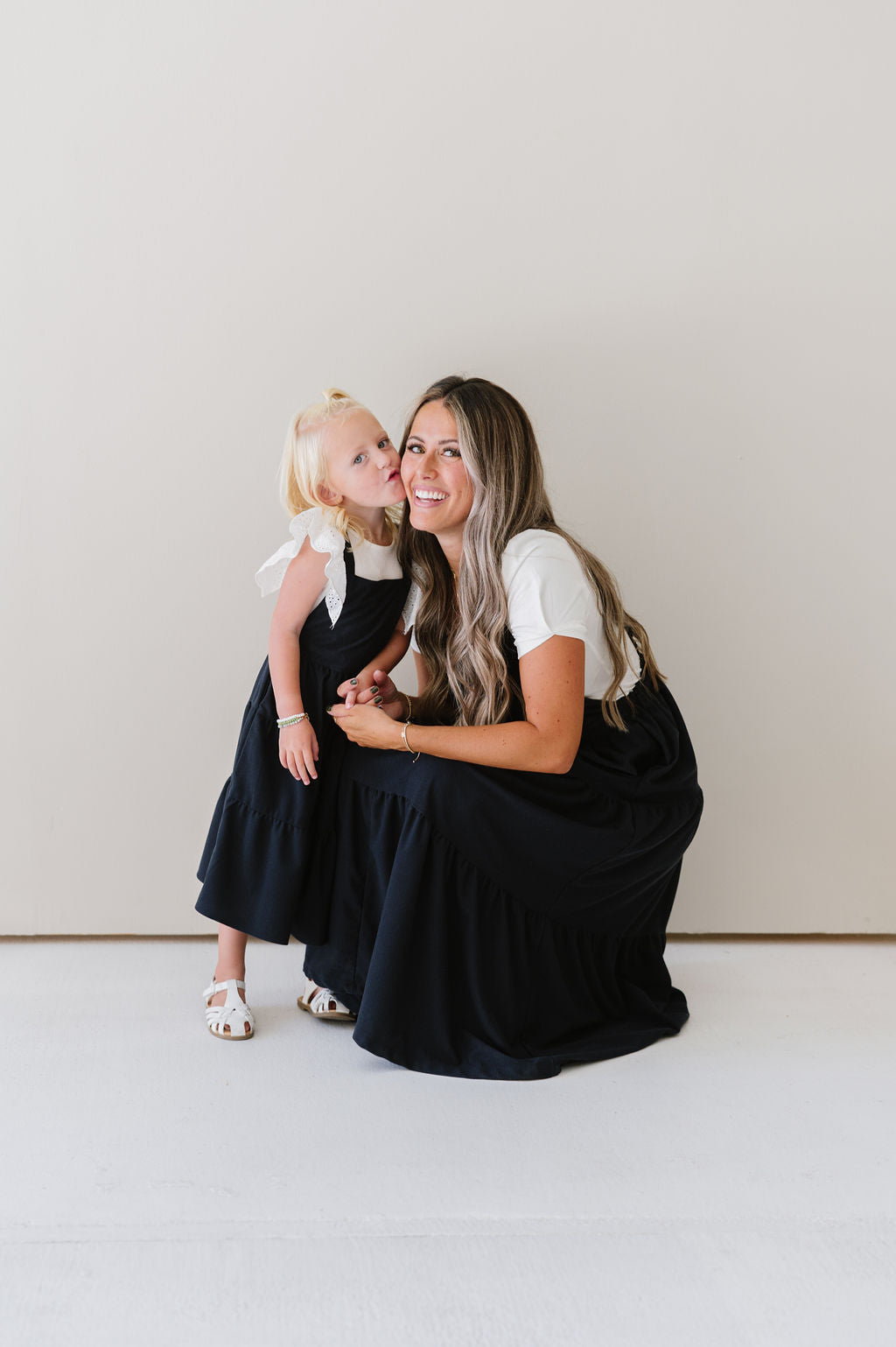 Shay Overall Dress in Navy Blue - Kids