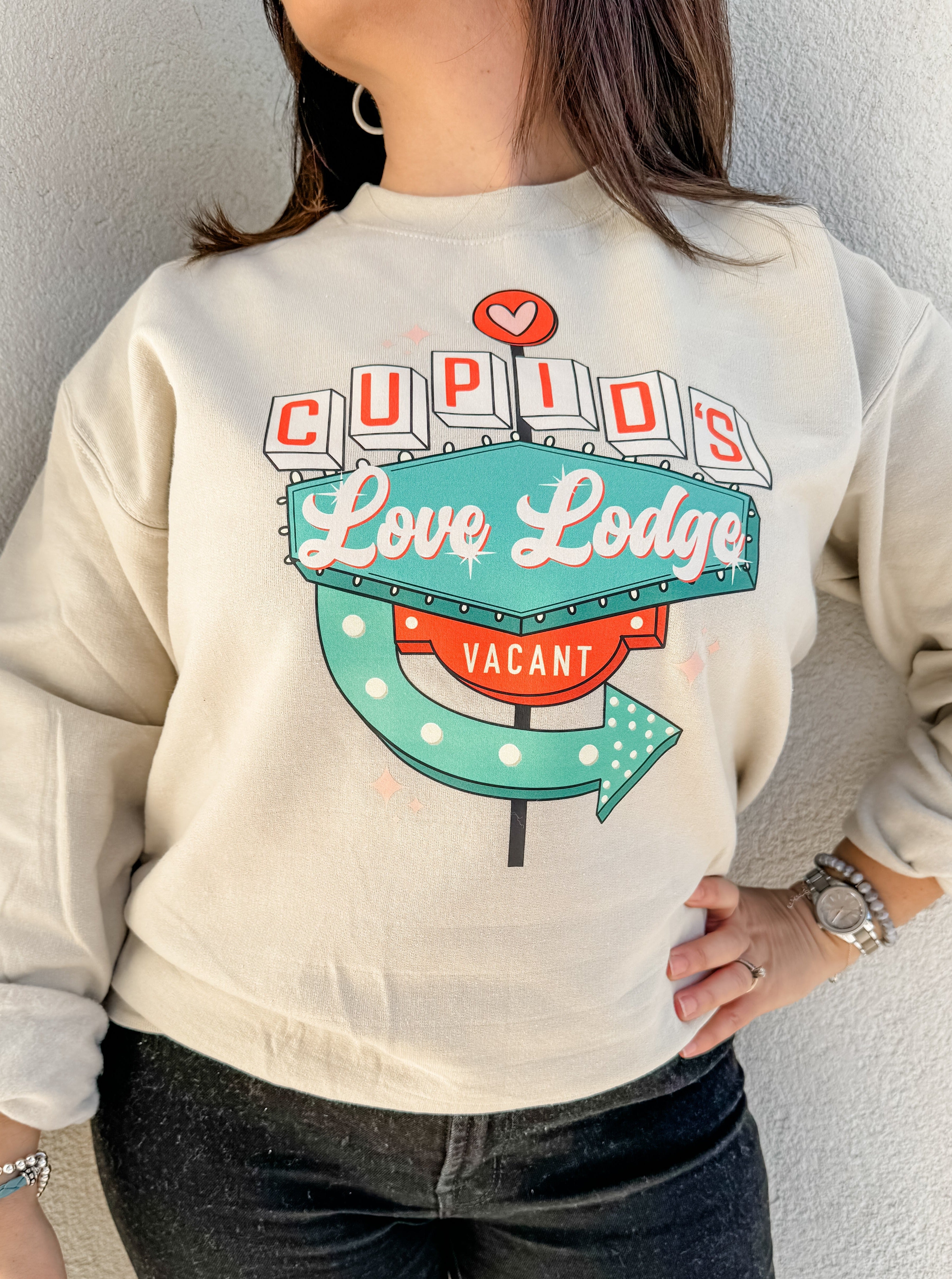Vintage Cupids Love Lodge Sweatshirt