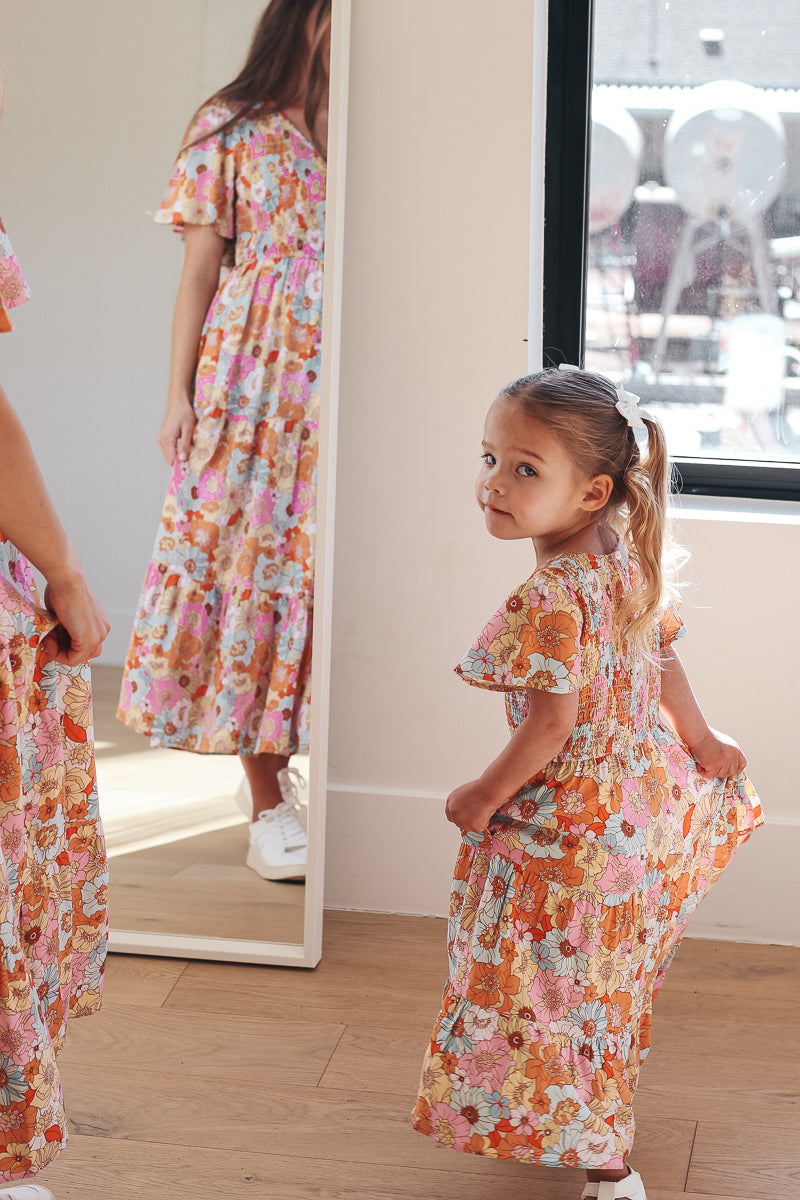 Tayla Dress in Floral Mix - Kids