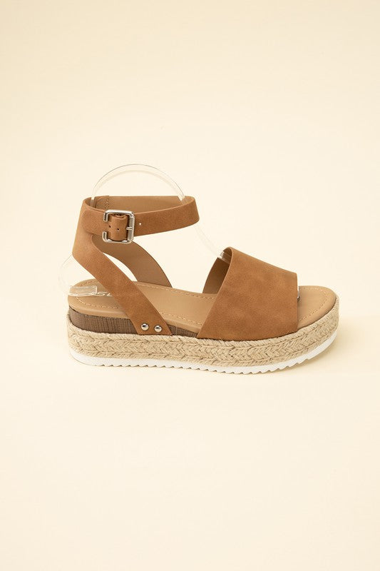 TOPIC ESPADRILLE ANKLE STRAP SANDALS