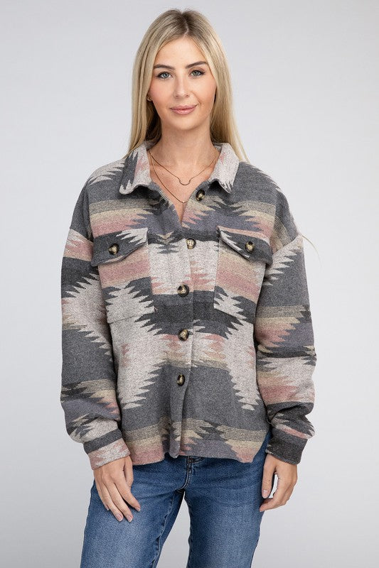 Out on the Trails Geometric Pattern Jacket