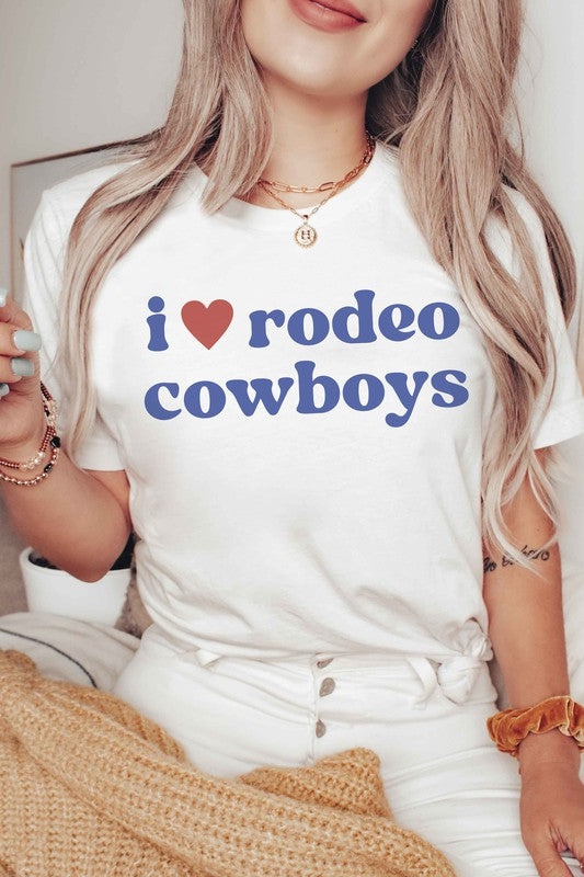 I LOVE RODEO COWBOYS Graphic Tee