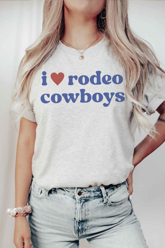 I LOVE RODEO COWBOYS Graphic Tee