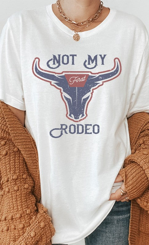 Vintage Not My First Rodeo Western Graphic Tee