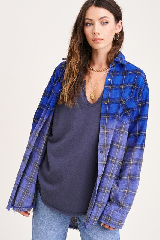 Kayla long sleeve button up Shirt - Clothing - Market Street Boutique