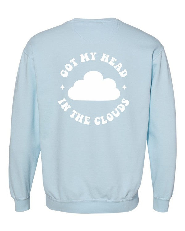 Got My Head in the Clouds Comfort Color Sweatshirt